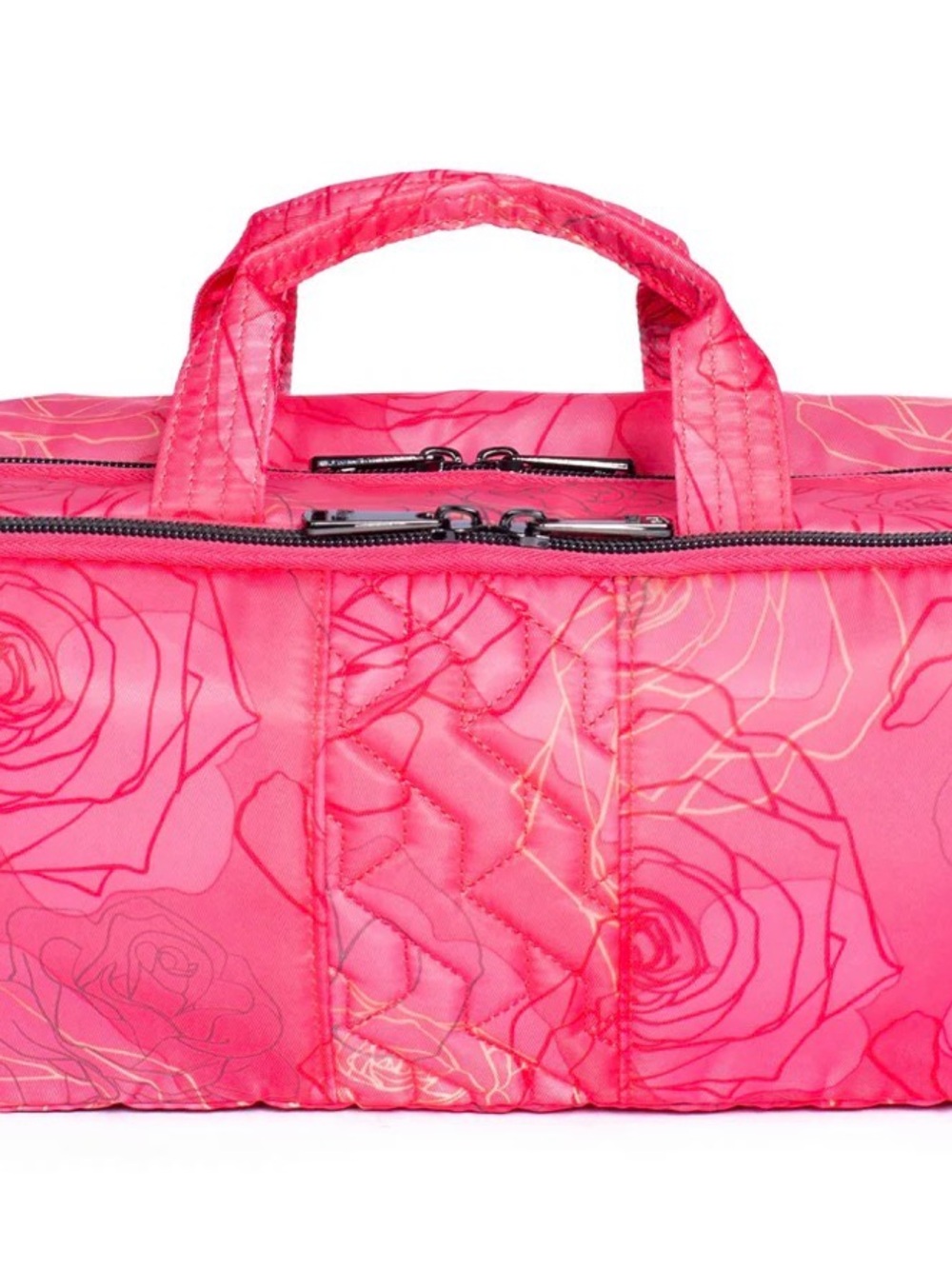 Lug Flatbed Slim Cosmetic Case Serenity Rose New